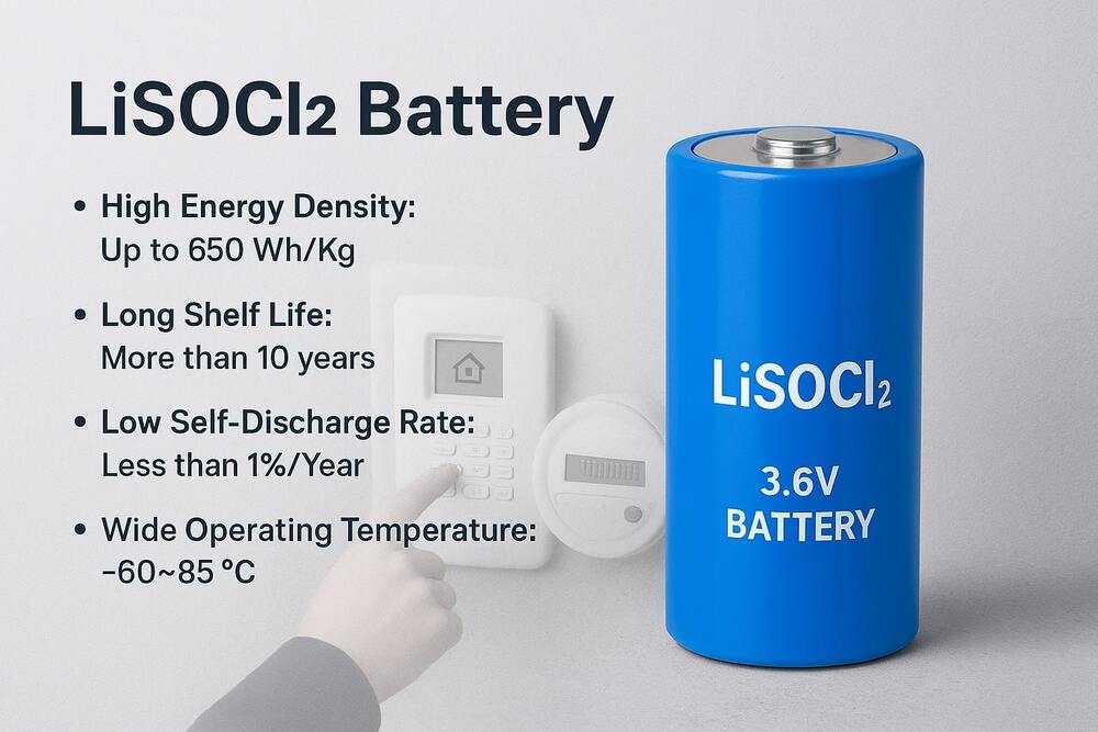 Li-SOCl2 Battery features